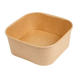 Embalagem Take Away Quadrada Kraft 1230ml (50un)