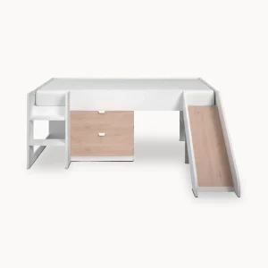 Cama alta ESCORREGA com 2 gavetas