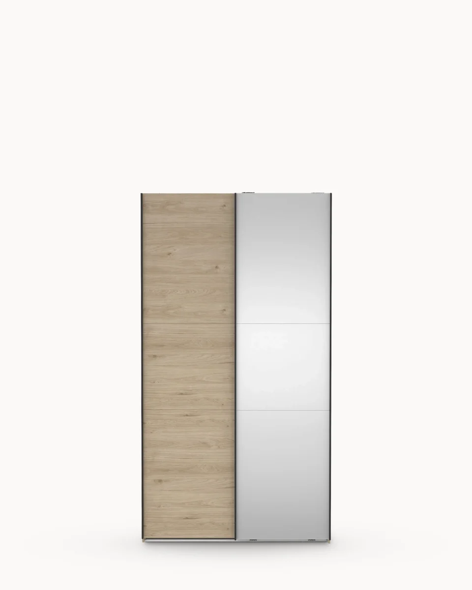 Roupeiro COMO com 2 portas, espelho e cómoda integrada