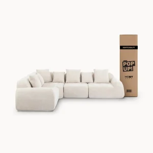 Sofás POP UP! Sofá modular de canto ZOEY embalado a vácuo