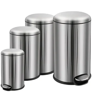 Balde Lixo Inox com Pedal 5/12/20/30L