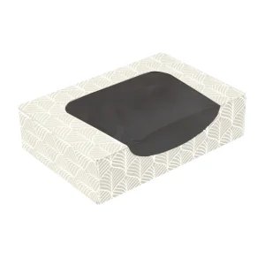 Caixa Branca Sushi com Janela 18x12cm Take Away (50un)