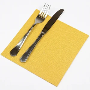Guardanapos de Mesa Amarelos Folha Dupla PPP 40x40cm | 1200un