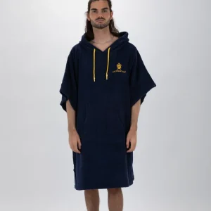Poncho Surf Azul Marinho - Tamanho Único - Algodão - com mangas