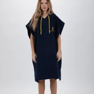 Poncho Surf Azul - Tamanho Médio - Algodão - sem mangas