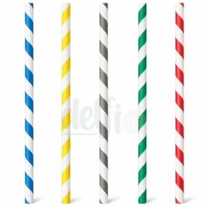 Palhinhas Papel Cartão Cores 20cm (48un)