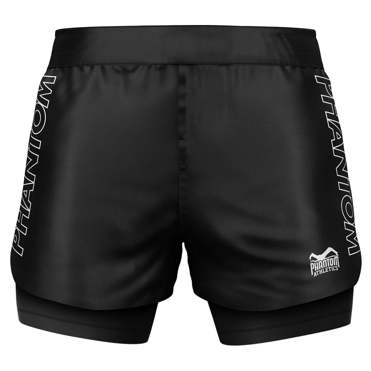 Fightshorts FUSION-R 2in1 RANKED - Weiß - Image 4