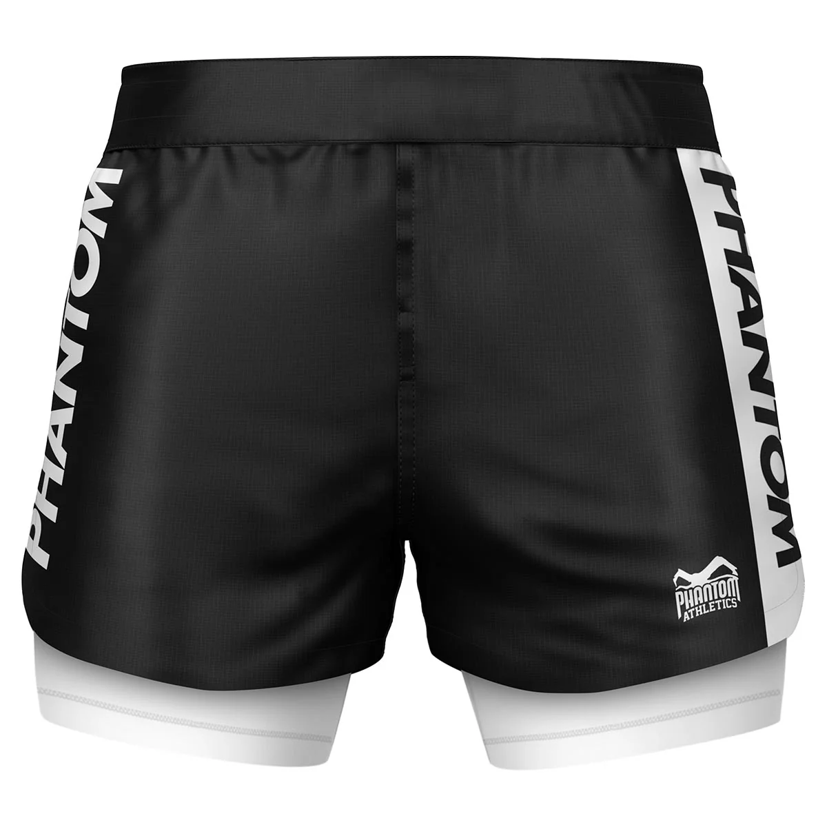 Fightshorts FUSION-R 2in1 RANKED - Weiß - Image 2