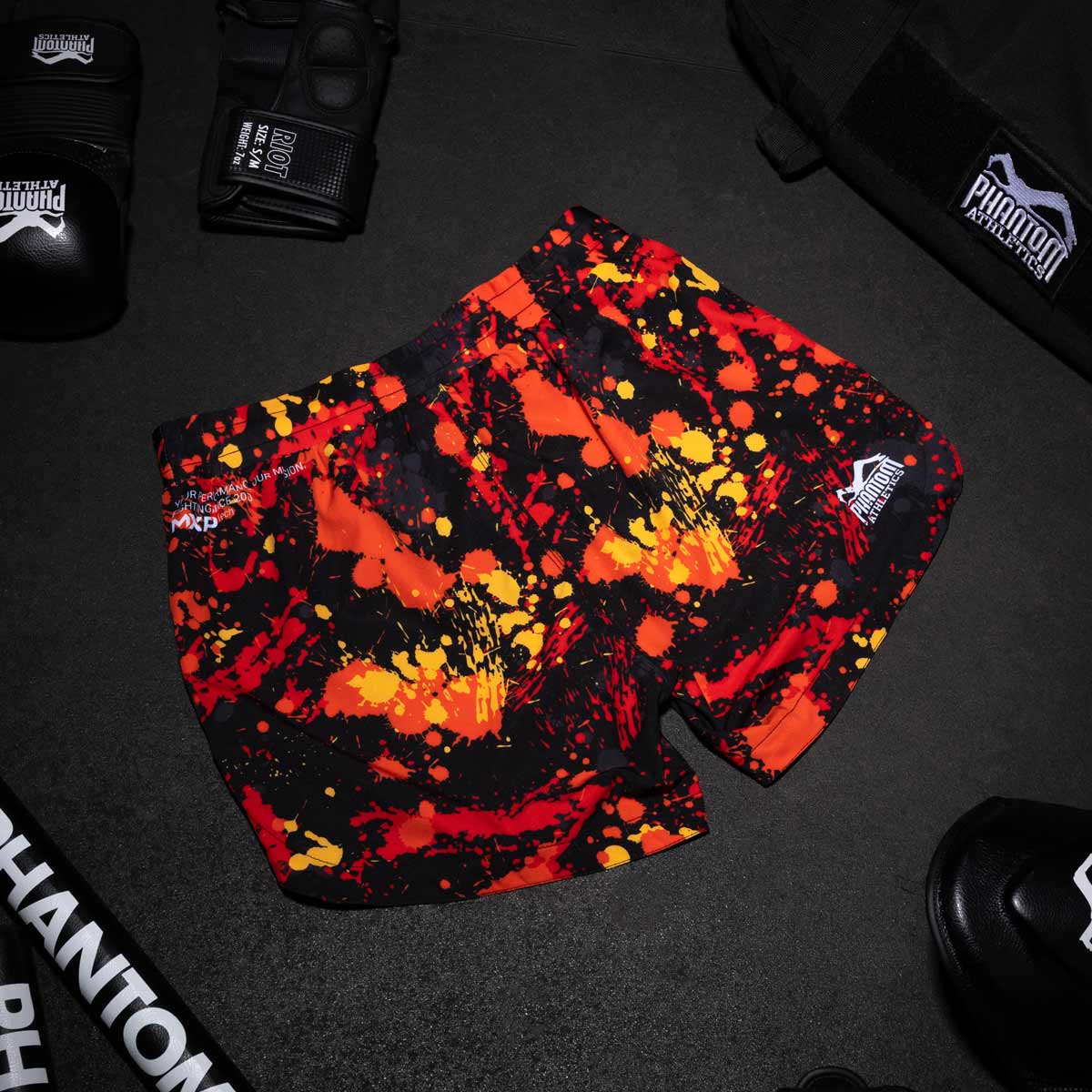 Fightshorts FUSION Splatter - Rot - Image 5