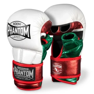 MMA Sparring Handschuhe MEXICO - Weiß/Grün/Rot