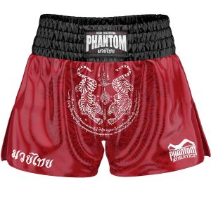 Muay Thai Shorts Sak Yant - Rot
