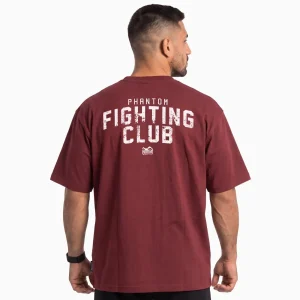 Oversize Heavy T-Shirt FIGHTING CLUB - Bordeaux