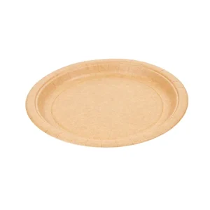 Prato Cartão Kraft 18cm Descartável (50un)