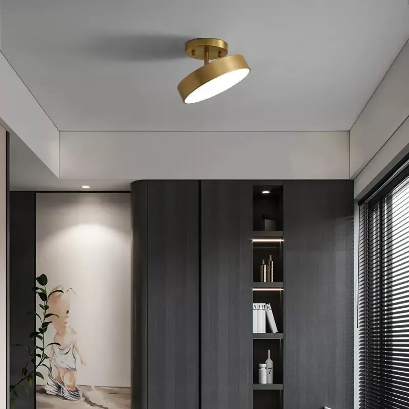 Plafon de Sobrepor Lustre Luminária de Teto Redonda Metal Jade - Image 2