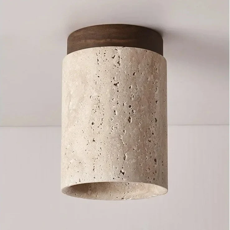 Lustre Pedra Travertino Luminária de Teto Velluto - Image 3