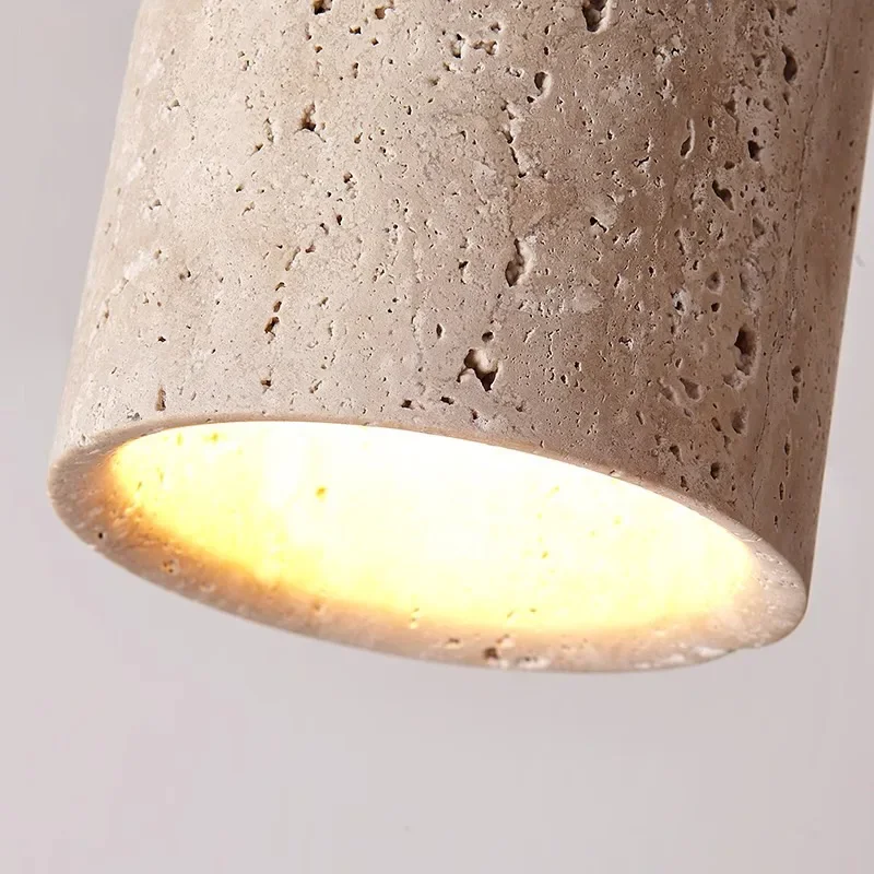 Lustre Pedra Travertino Luminária de Teto Velluto - Image 5