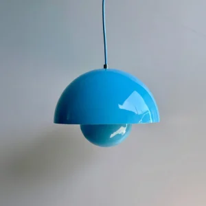 Pendente Luminária Cogumelo Infinity Azul Detaila