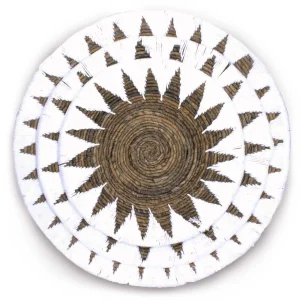 Conjunto de Três Taças de Algas Marinhas — Creme