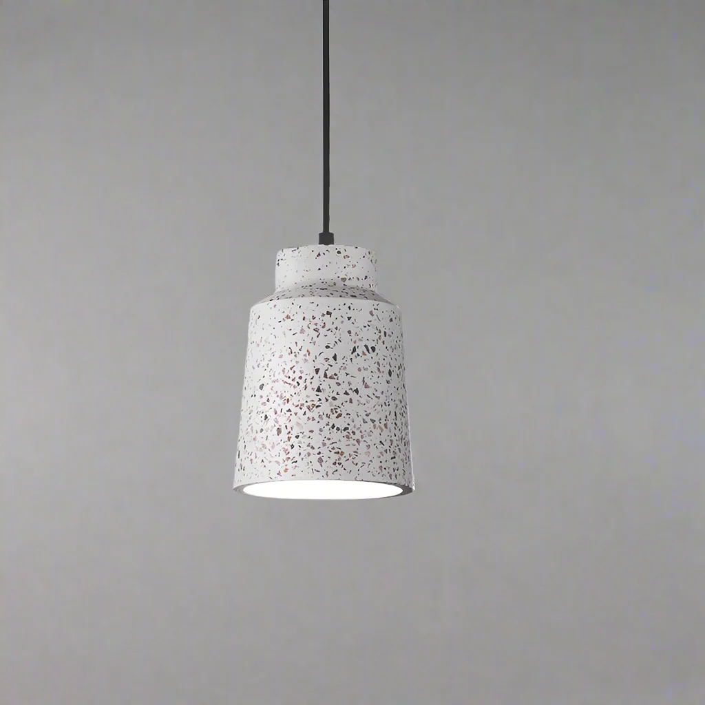 Pendente de Pedra Cimento Estilo Granilite Detaila