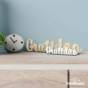 Base Decorativa "Gratidão"- Personalizada