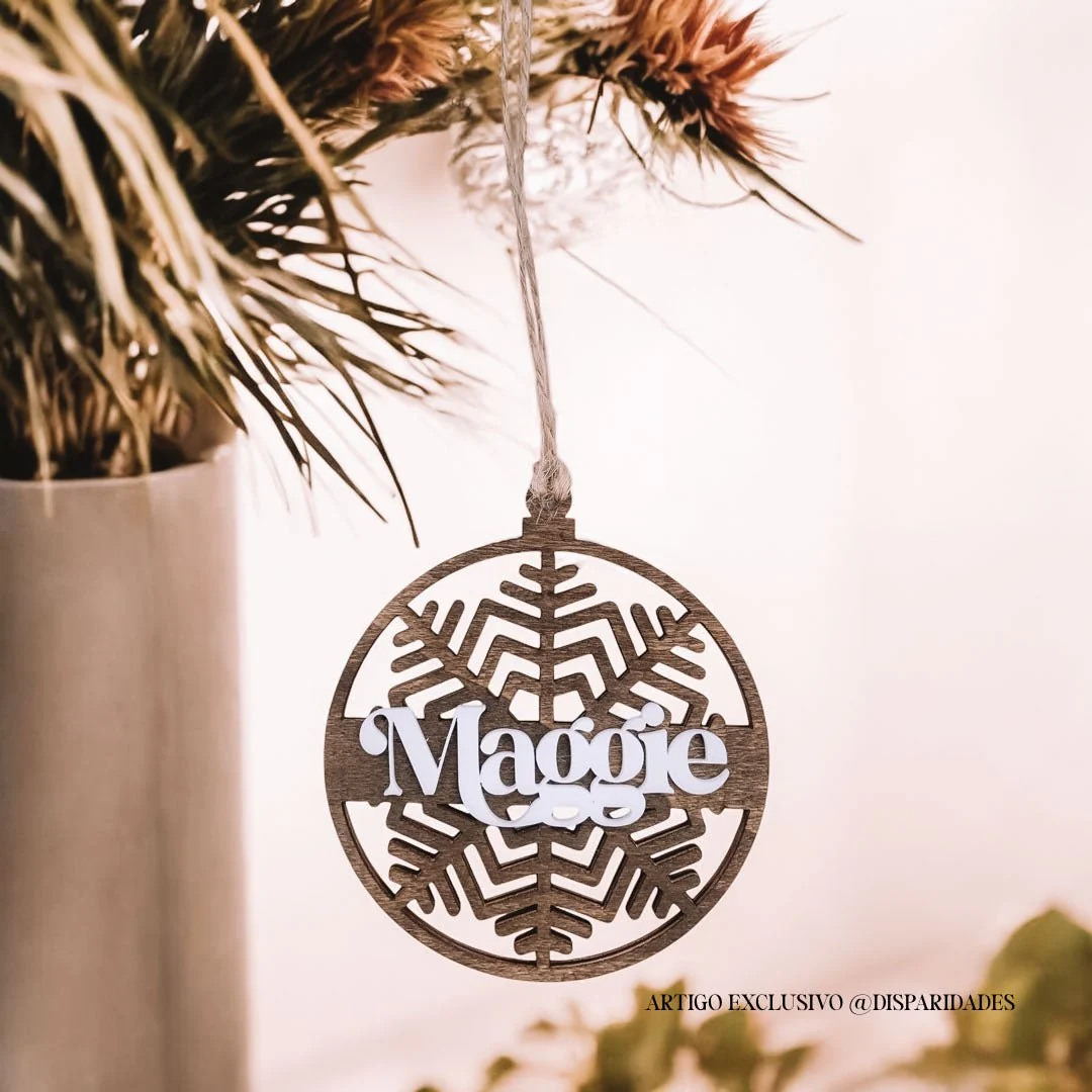 Bola de Natal em Madeira | Flocus - Image 3