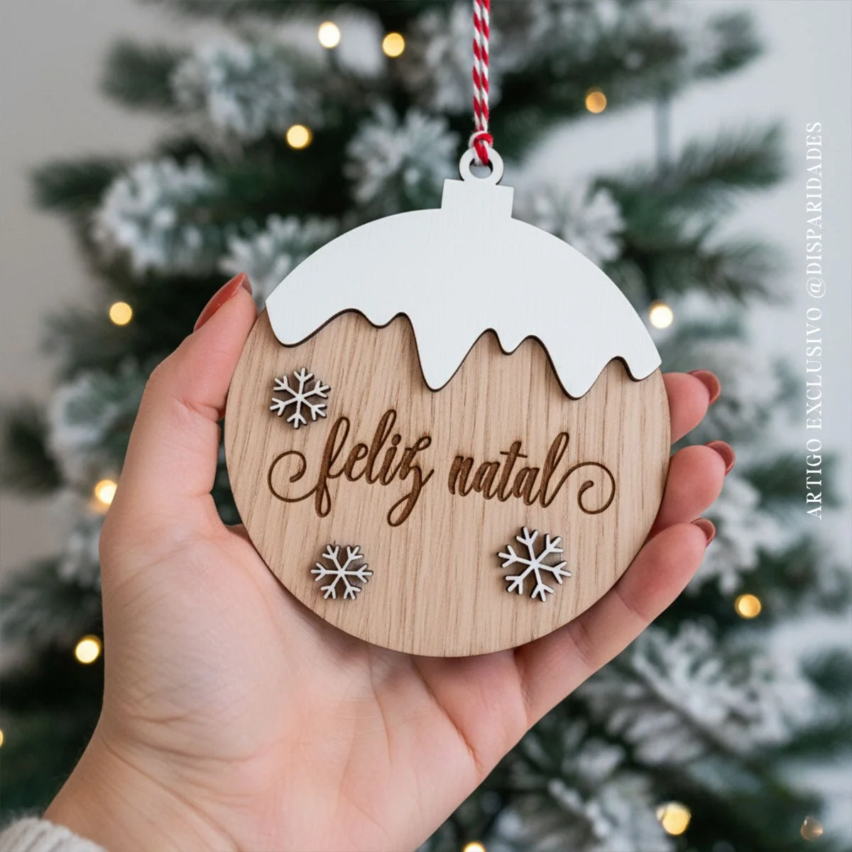 Bola de Natal "Neve na Serra"- Personalizada - Image 2