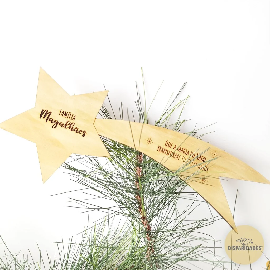 Estrela Cadente Topo Árvore Natal