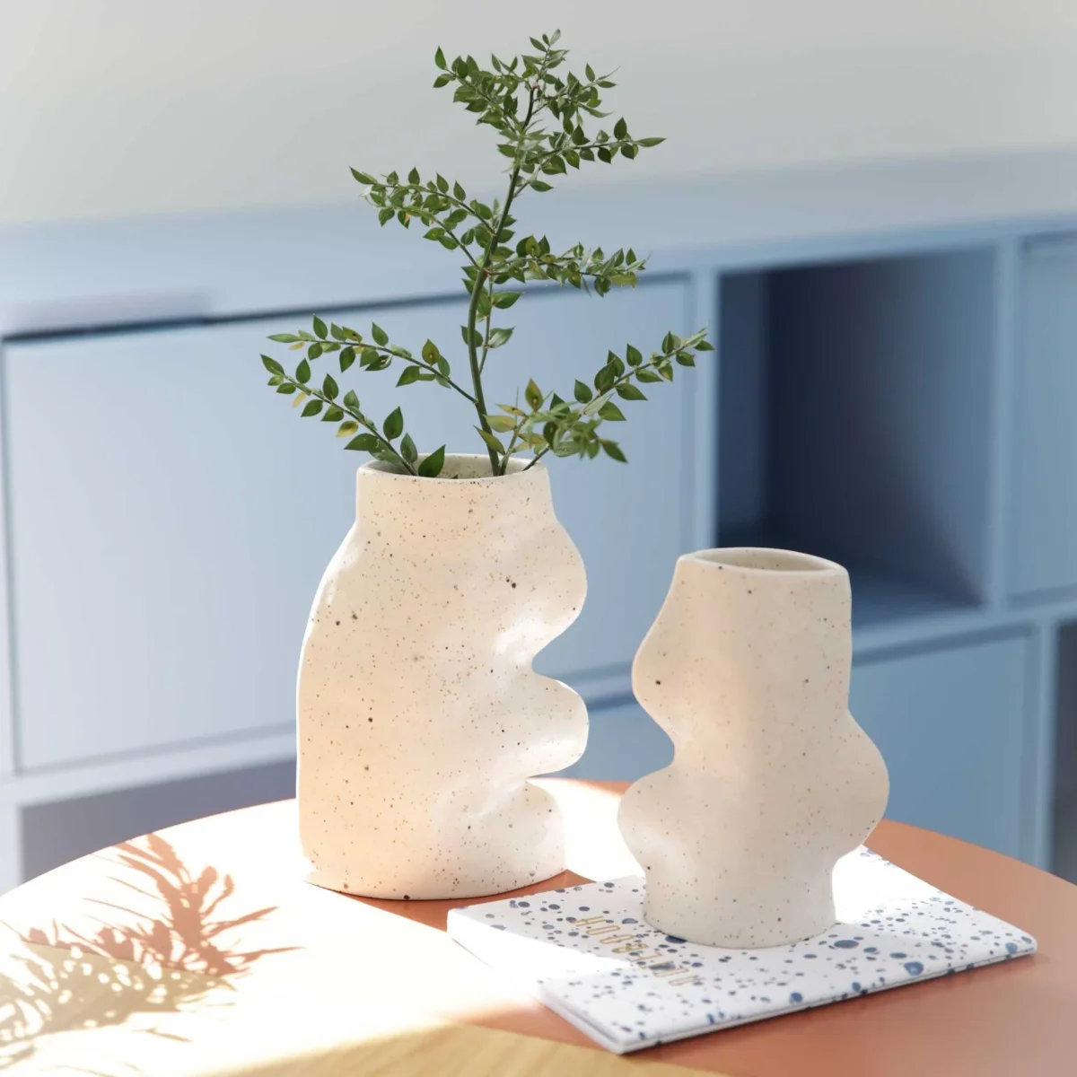 Vaso Cerâmica Fluxo Grande — Branco - Image 2