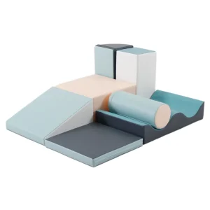 Conjunto de 7 Blocos de Espuma Suave IGLU Discoverer — Pastel Claro