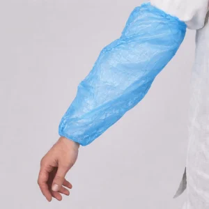 Manguito Plástico Azul Descartável (100un)