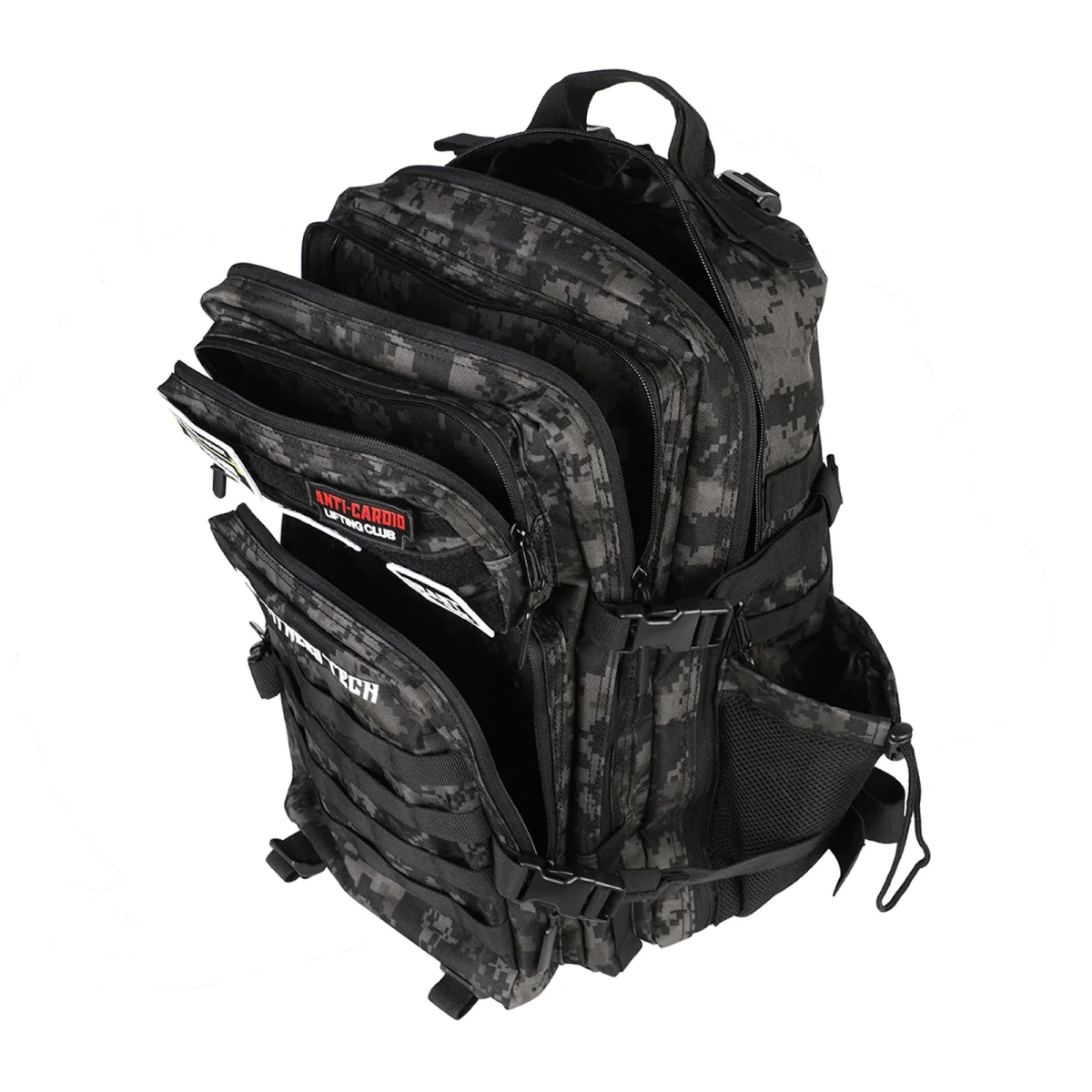 Mochila Fitness Tech com patches e porta garrafas - Image 7