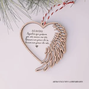 Pendente de Natal - Memorial Anjo