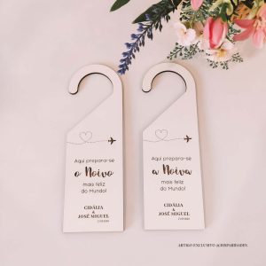 Placa para Porta dos Noivos | Voyageur