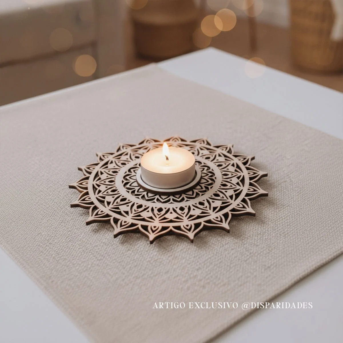 Porta-Velas Mandala Sol - Image 2