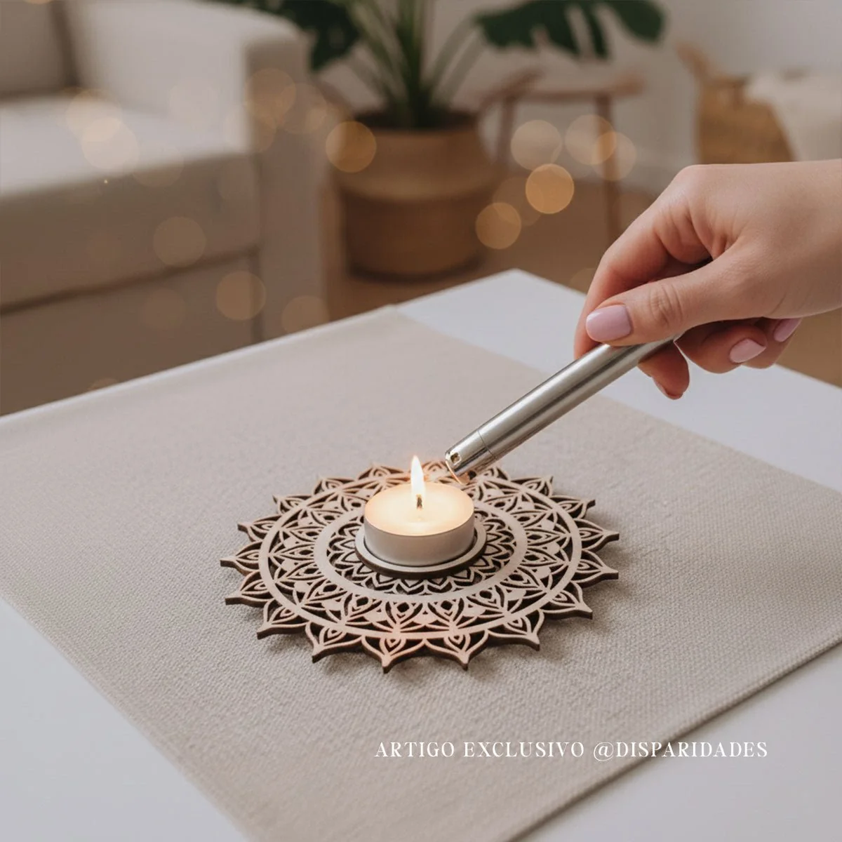 Porta-Velas Mandala Sol - Image 4