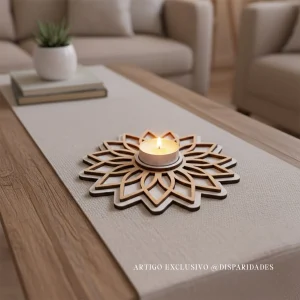 Porta-Velas Mandala Sol Mod. 2