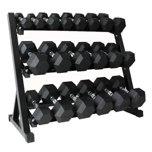 Set Suporte + Halteres Hexagonais 2,5 - 22,5 kg