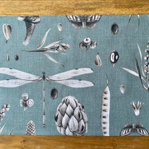 Individual de Mesa em Algodão Estampado — Seeds Aqua