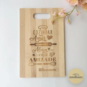 Tábua de Cortar em Bambu - Personalizada